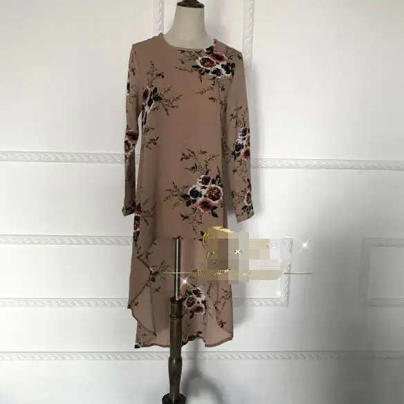 Платье рубашка Abaya с цветочным принтом большого размера|Платья| |