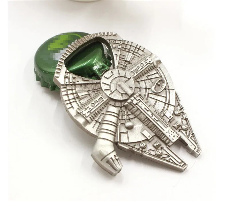 

Creative Star Wars Millennium Falcon Spaceship High Quality Metal Alloy Bottle Opener Cooking Tool Gift