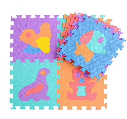 

10PCS Educational Baby Play Mat Eva Foam Animal Interlocking Puzzle Carpet Mat Developing Crawling Mat Kids Gym PlayMats
