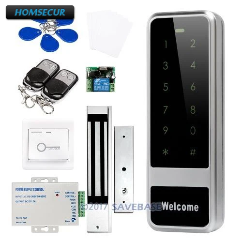 

HOMSECUR Waterproof Metal Case Access Control IC Reader System+Waterproof Magnetic Lock