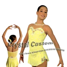 Профессиональные индивидуальные платья для катания на коньках для девочек с спандексом изящное Новое Брендовое соревнование в катании на коньках платье DR2620