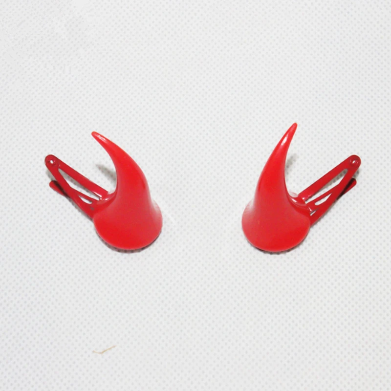 1 пара Хэллоуин рогами дьявола зажим для волос DARLING в FRANXX Косплэй Accessorise унисекс