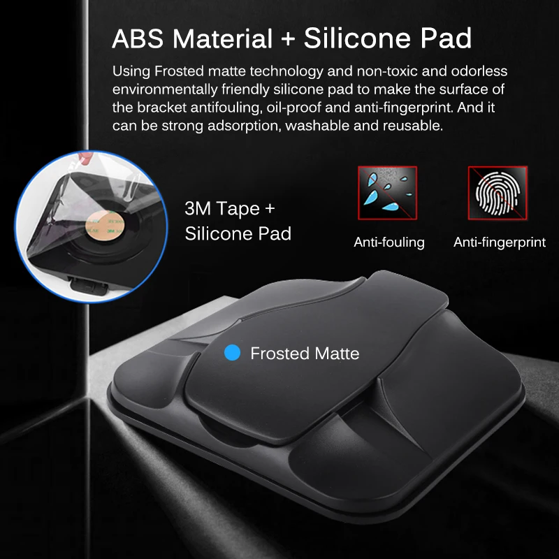 Baratos Teléfono soporte para coche para tablero pegajoso fuerte 3 M coche soporte de montaje soporte para 3 7 pulgadas iPhone Samsung GPS no Slip reutilizables almohadillas de Gel Mat