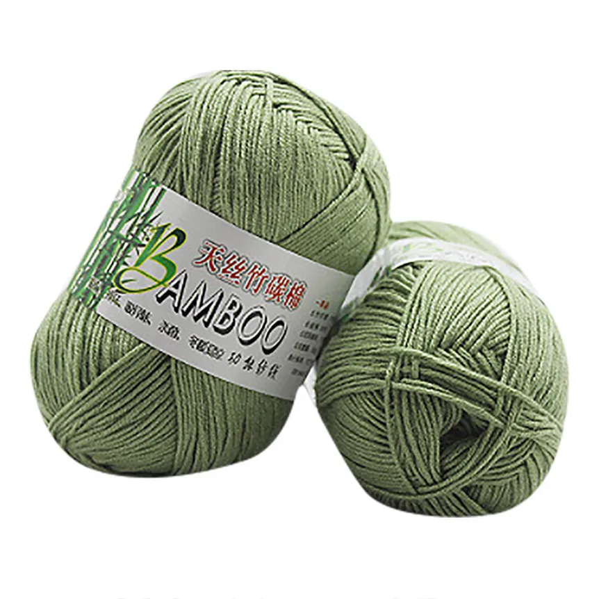 

Soft Natural Bamboo Cotton Hand Knitting Yarn Knitting Crochet Knitwear Wool Yarn Scarf Sweater Rag Doll DIY Drop Shipping 8A13