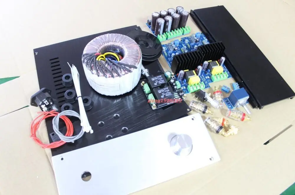 New amplifier DIY Kit L15D Power amp board + box + transformer + PSU