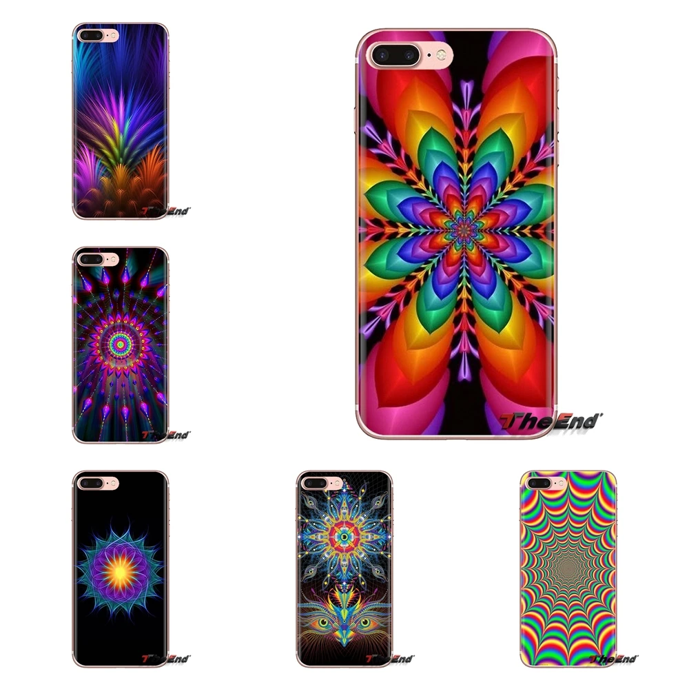 Для Samsung Galaxy J1 J2 J3 J4 J5 J6 J7 J8 Plus 2018 Prime 2015 2016 2017 Мандала psychedelic мягкие прозрачные чехлы