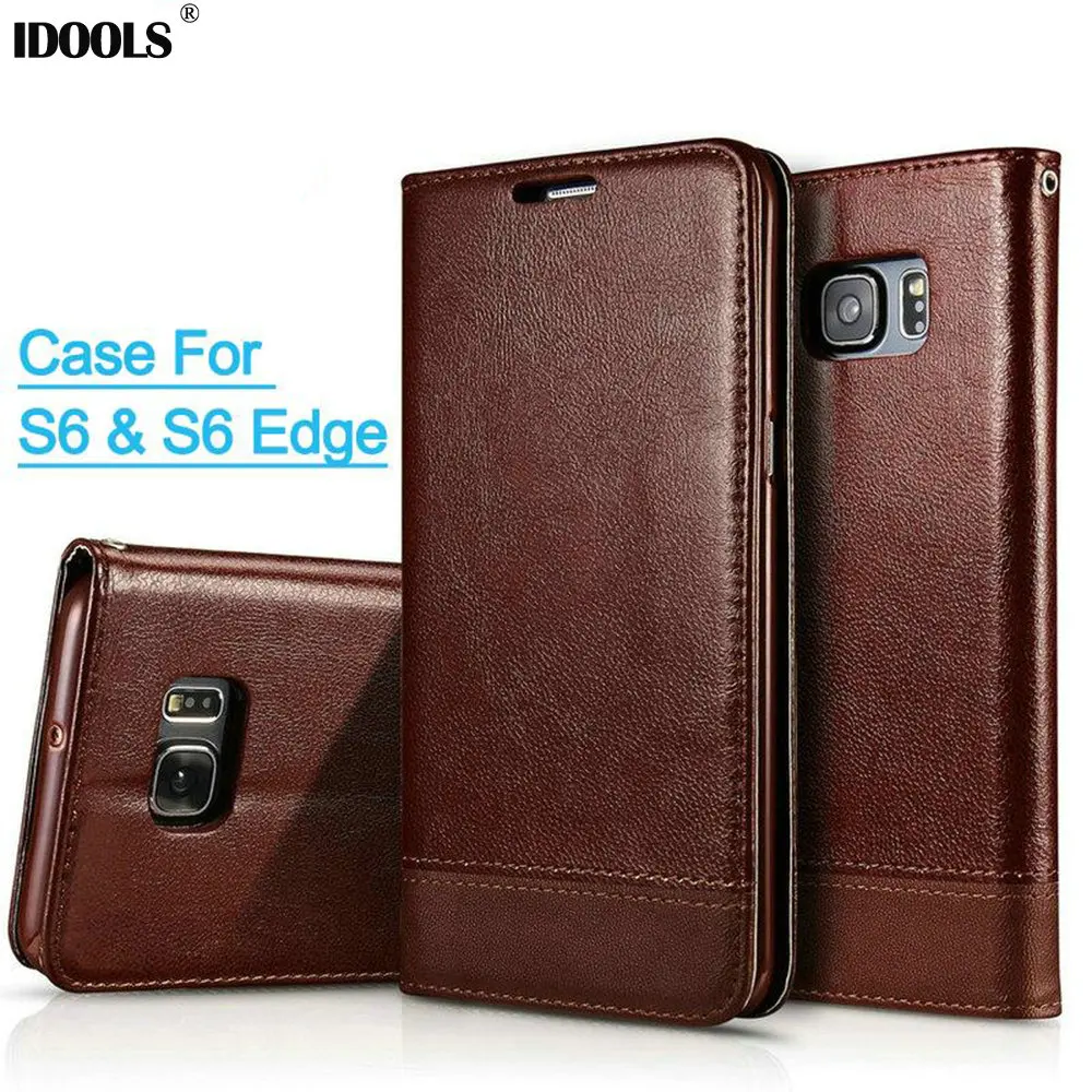 IDOOLS business leather Case For Samsung Galaxy S6 / S6