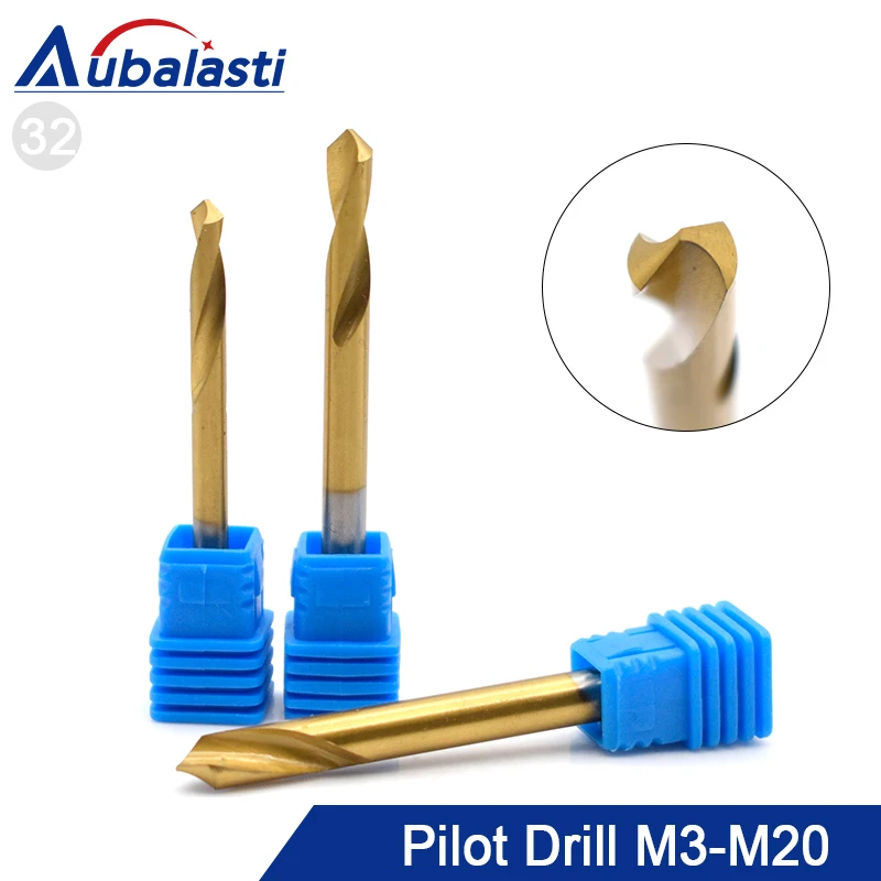 Aubalasti  90 Degree Center Drill Tungsten Carbide Point Drill Centering Positioning Drill 45 Degree Angle Tool Chamfer Drill