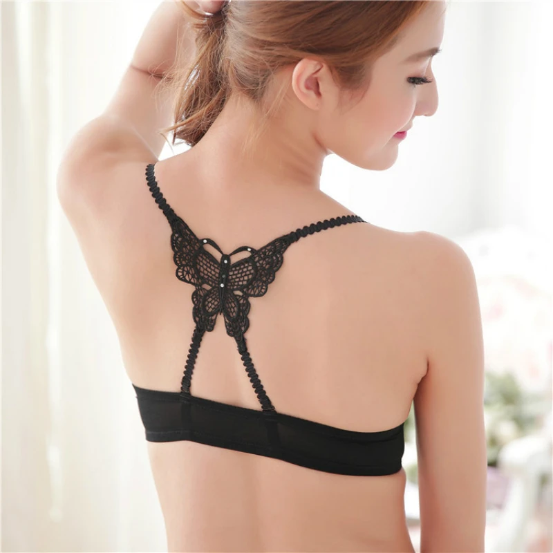 

Fatimu Sexy Bras for Silicone Cotton Front Closure Push Up Bra for Women Bow Sexy Push Up Bra Underwear Gather