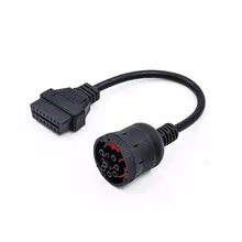 Deutsch J1939 9pin до 16pin OBDII OBD2 Женский грузовик кабель диагностический инструмент круглый разъем