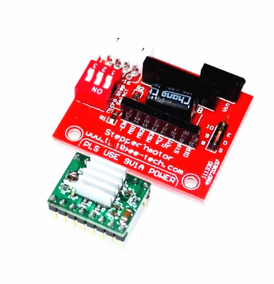 

2pcs/lot=1pc A4988 Stepper Motor-Driver Control Panel +1pc A4988 Stepper Motor-Driver