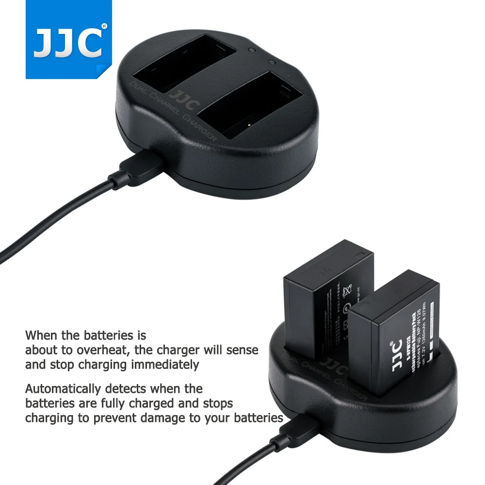 JJC USB двойное зарядное устройство NP-W126 аккумулятор для Fujifilm X-T1/X-Pro1/X-E2/X-E1/X-M1/X-A1/HS50/HS35 литий-ионный