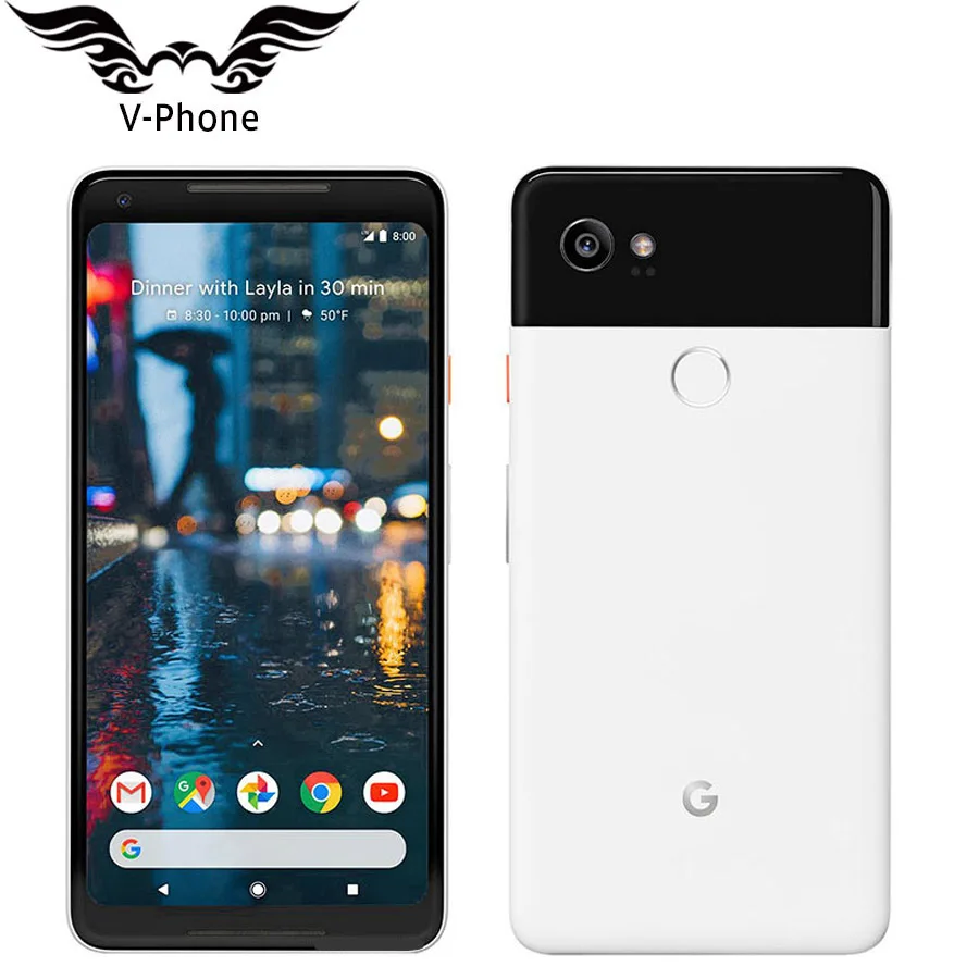 EU Version Google Pixel 2 XL 6.0'' Octa Core Single sim 4G LTE Original New Android phone 4GB RAM 64GB 128GB ROM EU Smartphone