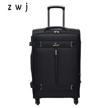 

32 inch large size oxford rolling luggage spinner trolley business travel suitcases bag on wheel