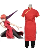 Cheongsam Gintama Kagura Cosplay Traje de Halloween