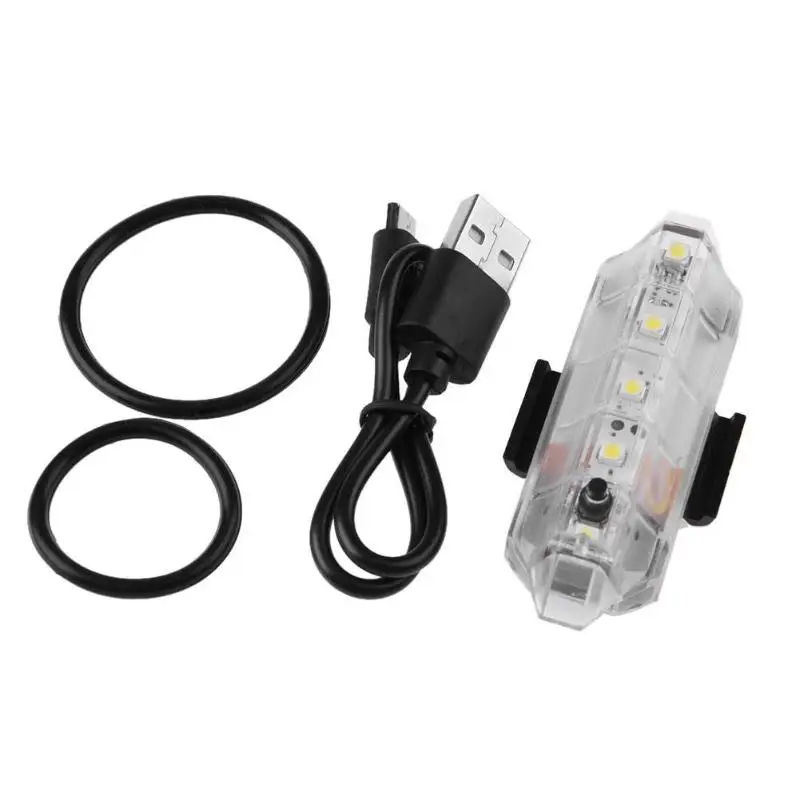 Bicycle Head Rear Tail COB LED Light 2 COLORSRainproof /& USB Fast charging
