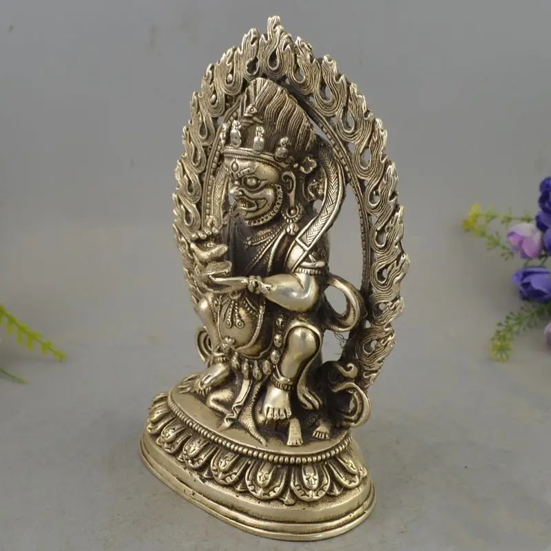 27 Шунь чудесный тибетский серебряный большой череп голова смерти netsuke