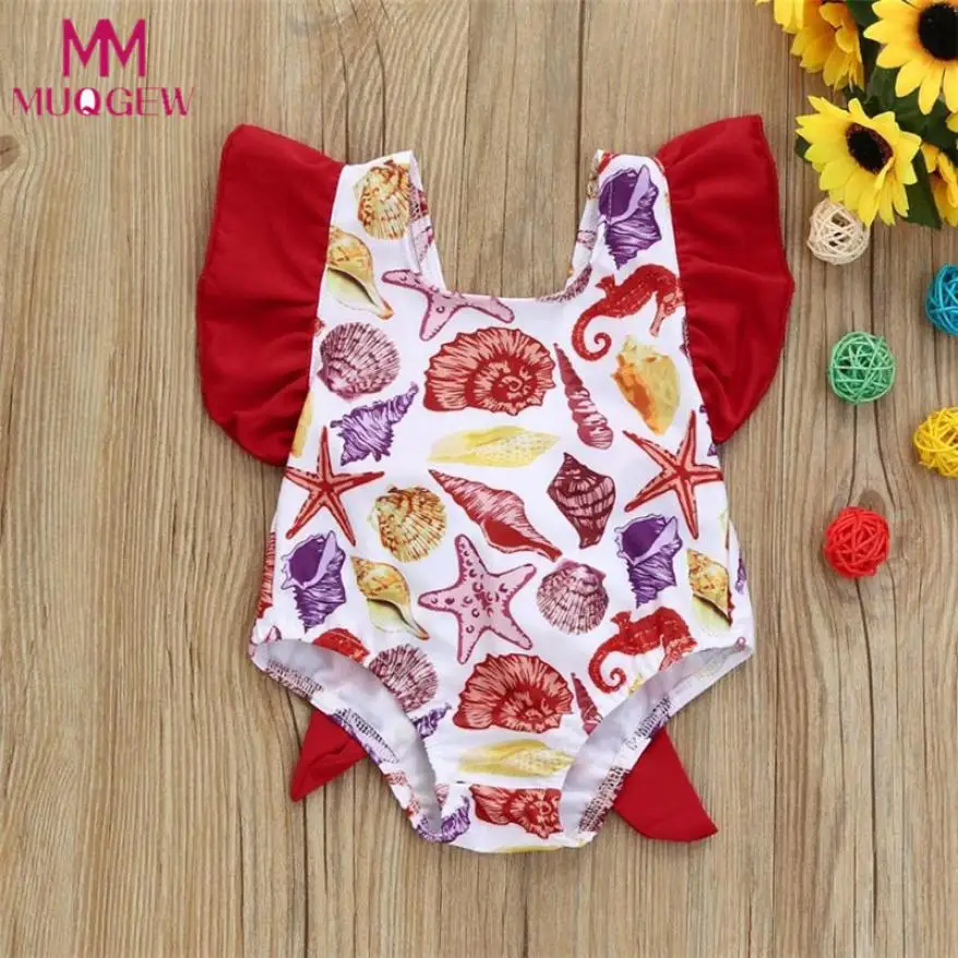 Buy 2018 New Kids Baby Girls Swimsuits Printing