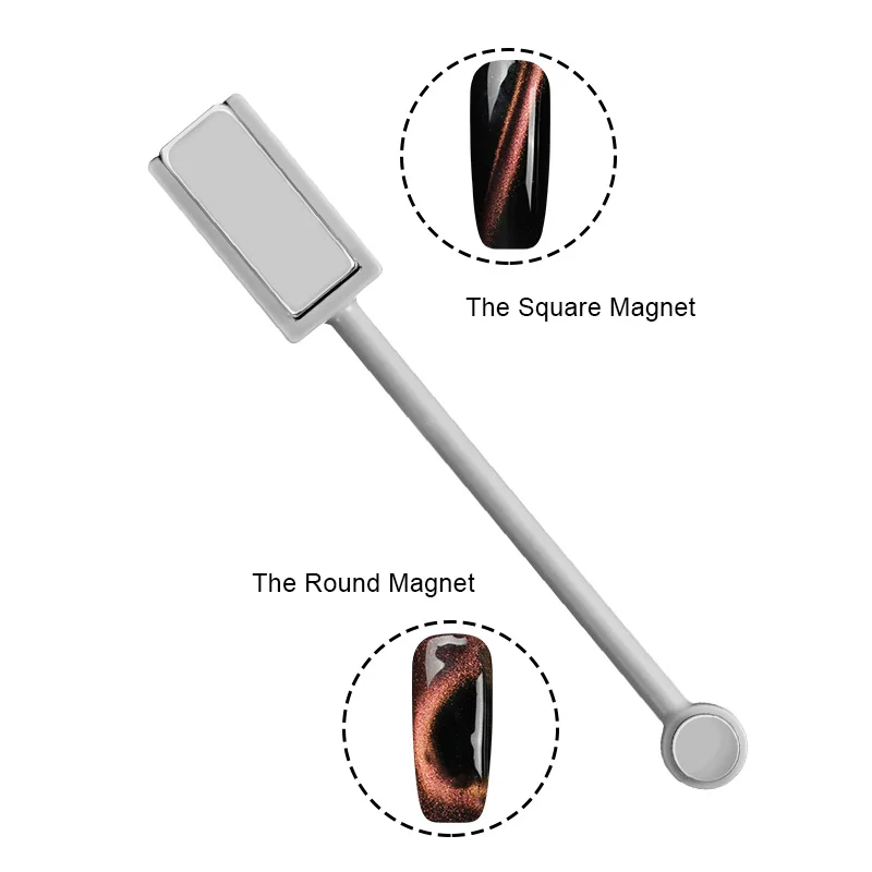 Saviland шт. 3 шт. Магнит набор магнит для маникюра Stick кошачий глаз гель Лаки 3D полосы эффект формирование сильный DIY Магнитная Дизайн ногтей инструменты - Цвет: double head magnet