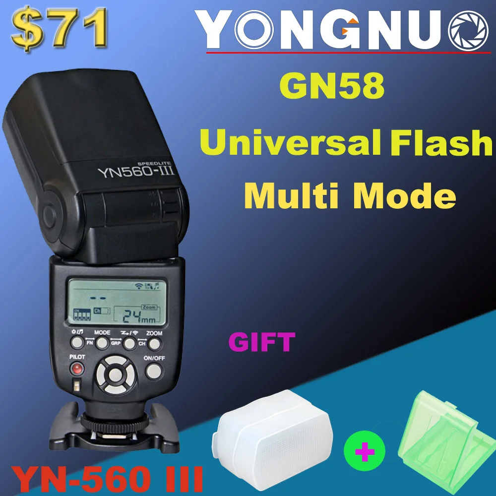 Yongnuo 2.4     YN-560    Nikon Pentax Sony Panasonic DSLR ,   YN560 iii, YN560III