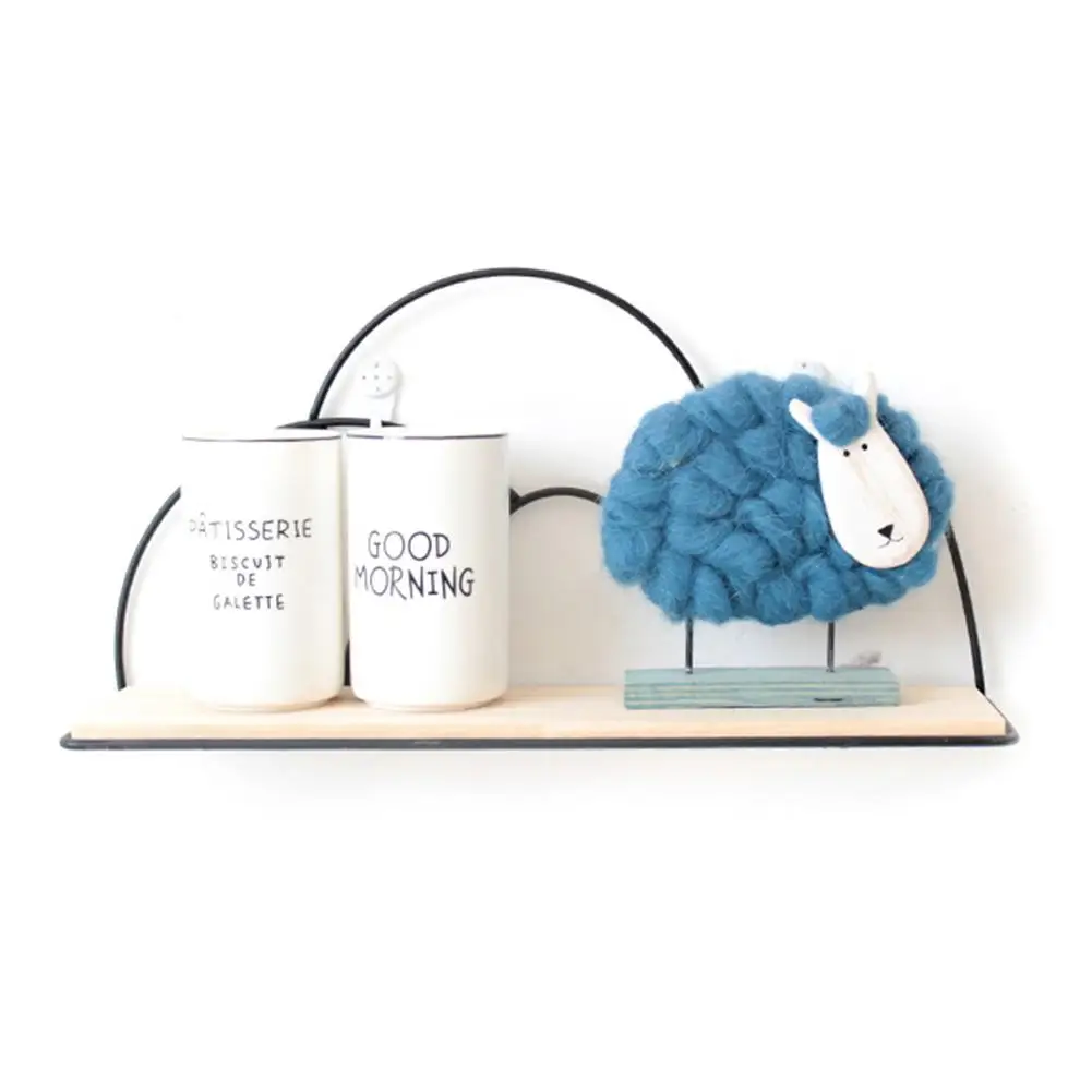 

Nordic Cactus Dormitory Wall Shelf Living Room Decoration Free Punching College Wall Hanging Storage Artifact Room DIY Wall