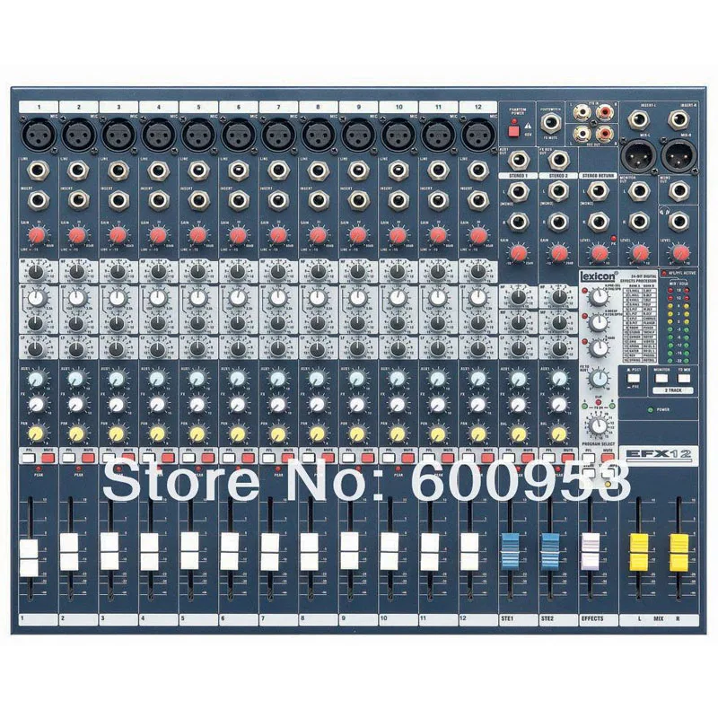 

Pro 12 Channel Mixing Console DJ & Karaoke Mixer EFX-12