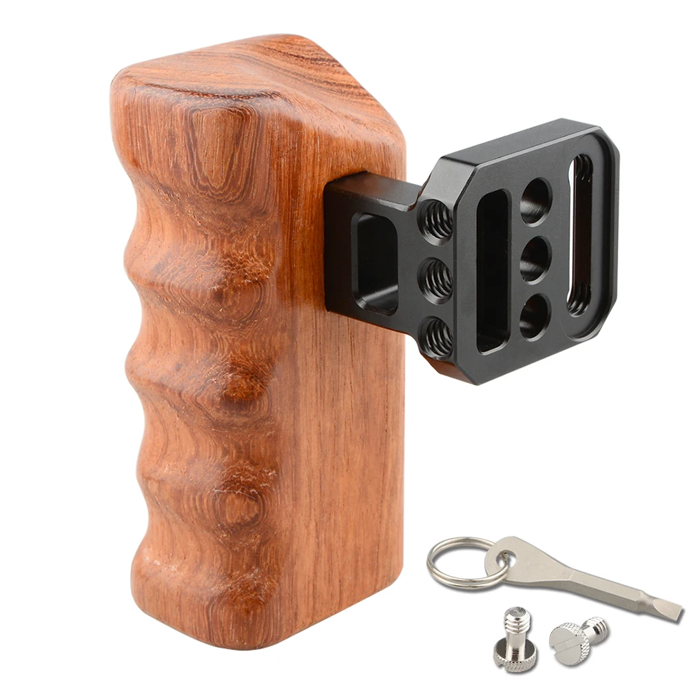 

CAMVATE Wooden Handle Grip (Right) 1/4" for Panasonic GH Camera Cage Rig