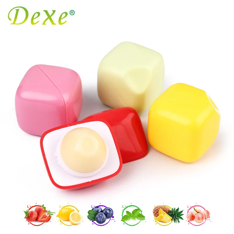 Dexe 1Pcs Lip Balm Fruit Flavor Fit Lips Balls Smooth Touch Soft & Refreshed Hydrate Moisturizing Long Lasting Lipstick Makeup | Красота и