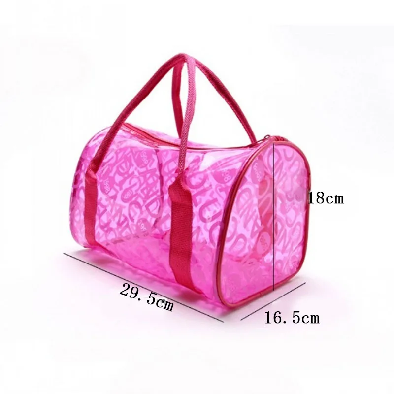 أزياء النساء هلام التجميل حقيبة شفافة الصيف حقيبة شاطئية المكياج tasjes حقيبة مستحضرات تجميل حقيبة سفر لمستحضرات التجميل مستلزمات تخزين