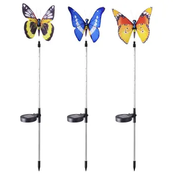 

Solar Butterfly Light 7 Color Cycle Led Fiber Butterfly Light Lawn Garden Villa Landscape Light Decorative Flower Light