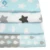 4pcs/lot 40cm*50cm Stars Clouds Raindrops Printed Cotton Fabric for Home Textile Bedding Quilting Tissue Tecido to Patchwork