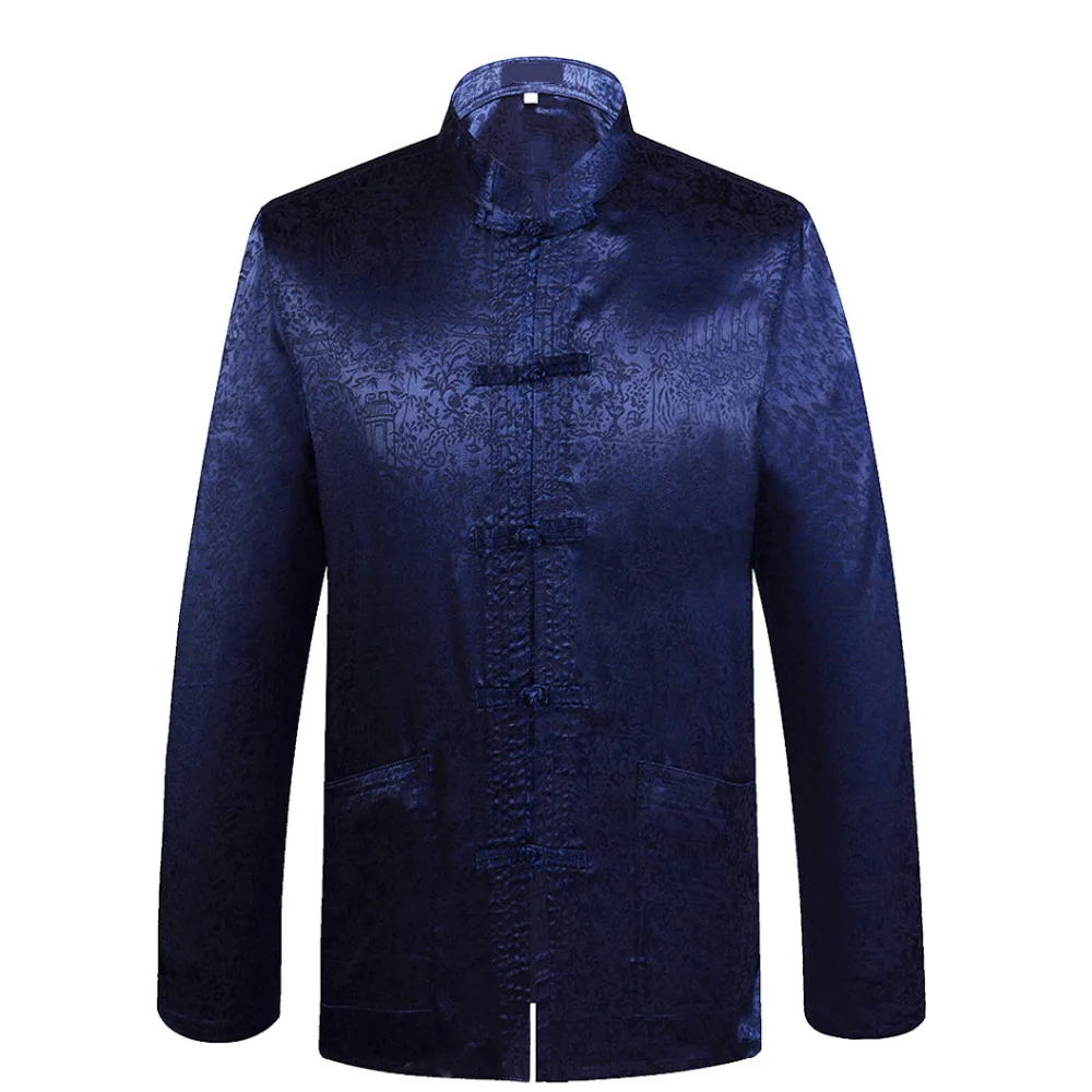 Brand New Arrival Chinese Traditional Men's Silk Mandarin Collar