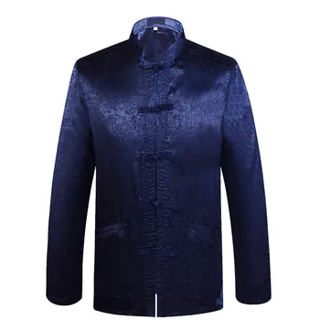 

Brand New Arrival Chinese Traditional Men's Silk Mandarin Collar Jackets Coats Dragon M L XL XXL XXXL 0628