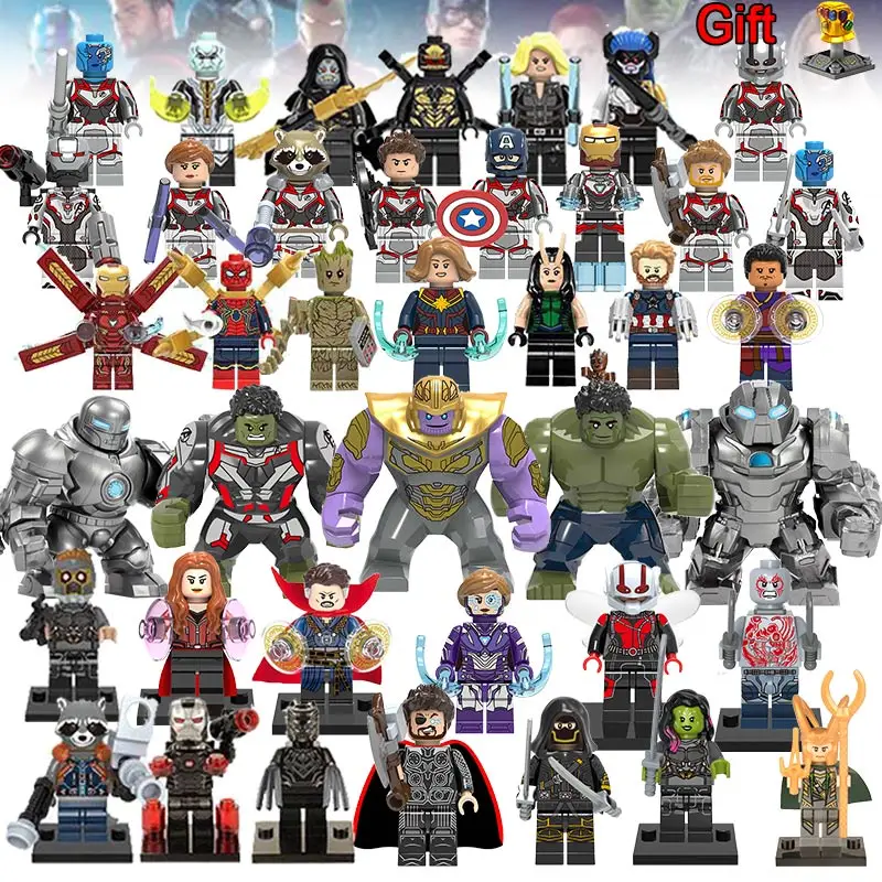 

40pcs Legoing Marvel Endgame Avengers 4 Thor Iron Man War Machine Black Panther figures super heroes Building Block toys gift