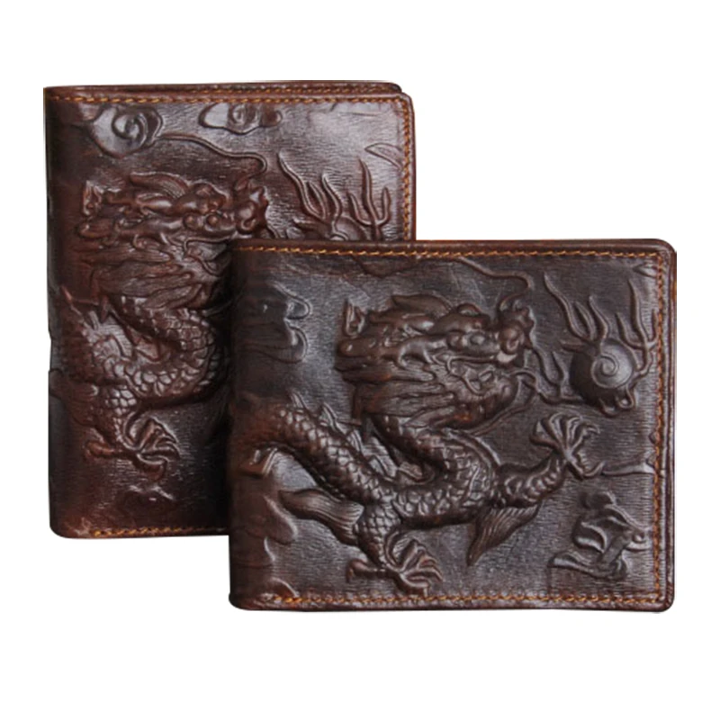 Wallet men genuine leather China Loong high quality men wallets leather