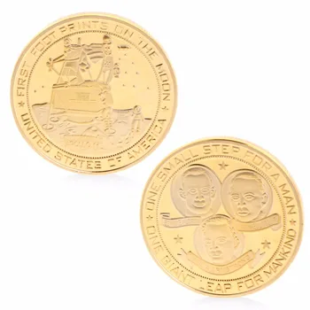 

Apollo Commemorative Coins Copper Collection Gifts Souveniors Memory Zinc Alloy