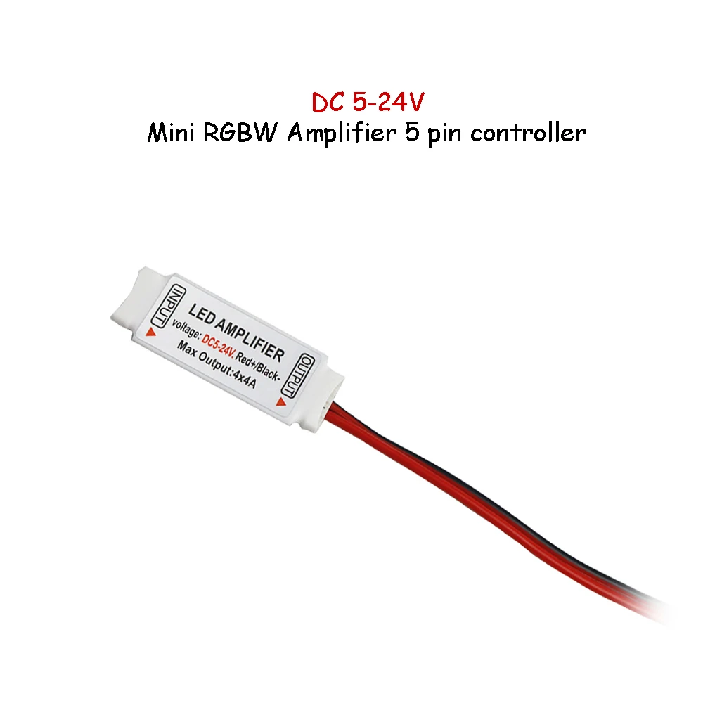 Мини ретранслятор 5pin для светодиодной ленты 5050 RGBW|rgbw amplifier|amplifier rgbwled repeater |