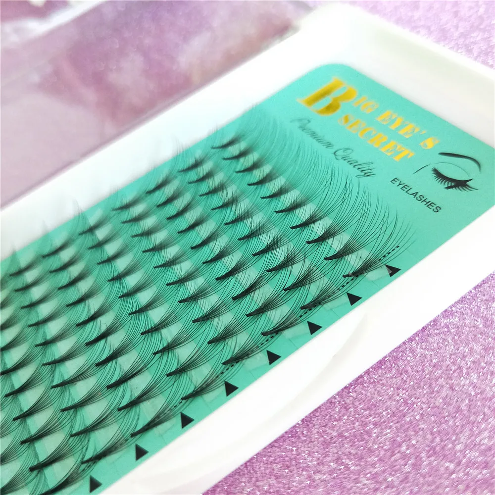 

10D single Root Individual Mink False Eyelashes Volume Lash Fans Volume Eyelashes Individual Silk Eyelash Extensions ship free