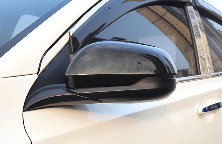 Боковые зеркала заднего вида из углеродного волокна, декоративные наклейки для автомобиля, внешний стиль для Honda HRV HR-V C414