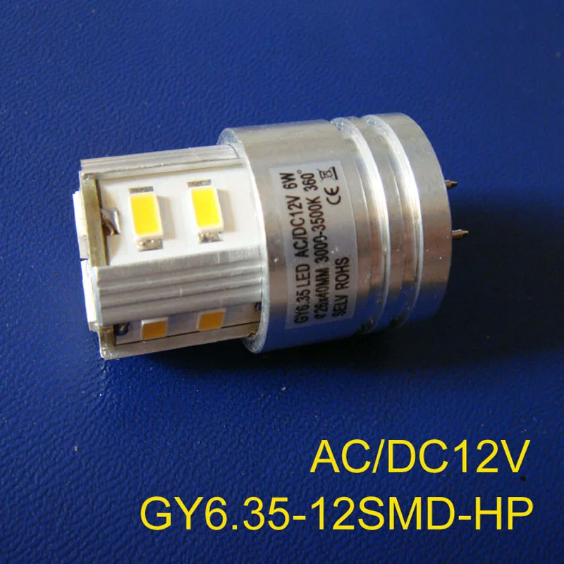 Высокое качество 12vac/DC 6 Вт GY6.35 светодиодные фонари, LED GY6.35 лампы 12 В LED gu6.5 Светильники GY6 светодиодный светильник Бесплатная доставка, 5 шт. в