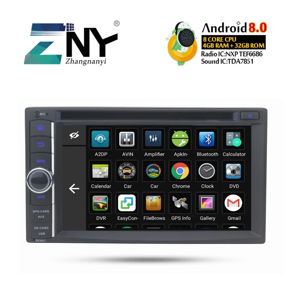 6 2 "Android 8 0 Авто Радио FM Автомобильный GPS DVD ядерный процессор Универсальный в