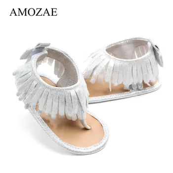 

Hot Sales Summer Baby First Walkers For Newborn Tassel Decoration Fringe Cute Shoes Baby Girls Toddler Slippers Prewalkers