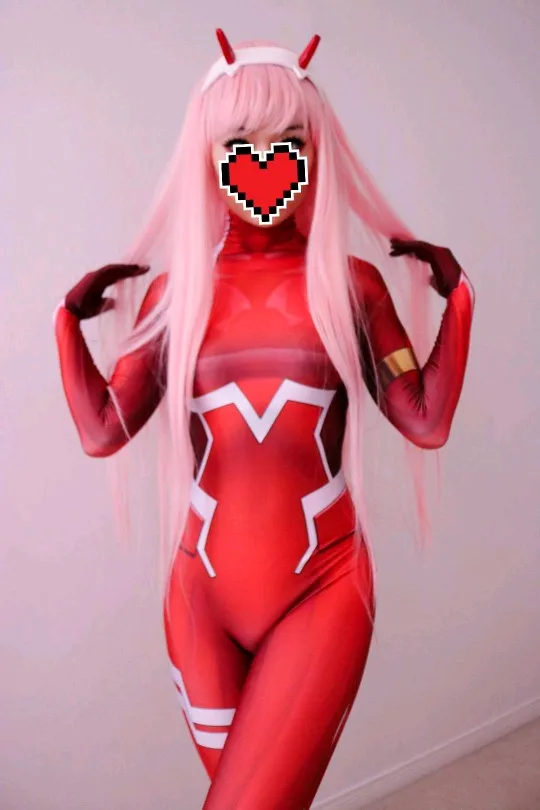 Костюм для косплея Zero Two с 3D принтом Дарлинг во Фране костюм зентай на заказ