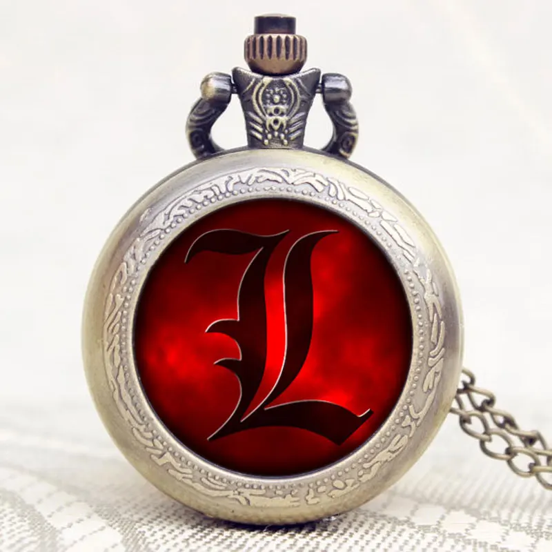 Japanese Animation Death Note Extension Pocket Watch  Dome Design High Quality Quartz Fob Watch