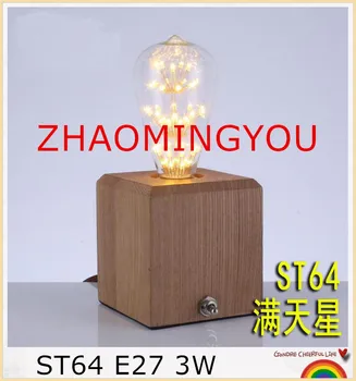 

1PCS Edison Bulb LED 3W ST64 Incandescent Light lamp Bulb E27 Light LED Bulb Filament Bulb Lighting Tubes Edison Bombilla