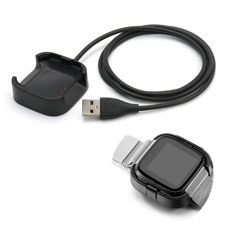 

1m/3.3ft USB Charging Cable Cradle Station for Fitbit Versa Smart Watch High Quality Replacement USB Charger Cable Accessory