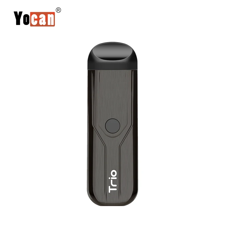 Yocan Trio 3 в 1 комплект 1,0 мл Vape Pod с 500 мАч батарея для КБР сок воск испаритель электронная сигарета трио vape ручка - Цвет: gunmetal