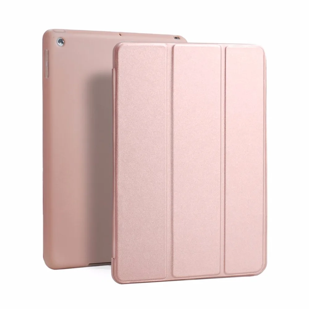Планшет ПУ; кожа; силикон мягкий чехол Модный умный стенд Планшеты Защитный чехол подходит для iPad 9,7 /