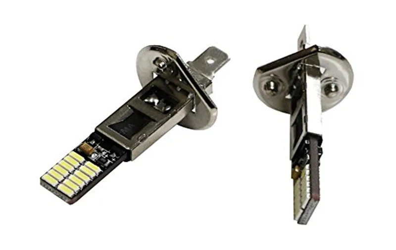 Super White 6500K H1 24-SMD Xenon White LED Replacement Bulbs Fog Lights Driving DRL Canbus Fog lights4