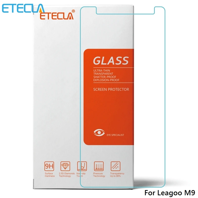 

Leagoo M9 Glass Leagoo M9 Tempered Glass On Leagoo M9 Screen Protector M 9 Film Case 0.33mm 9H 2.5D Transparent Glass